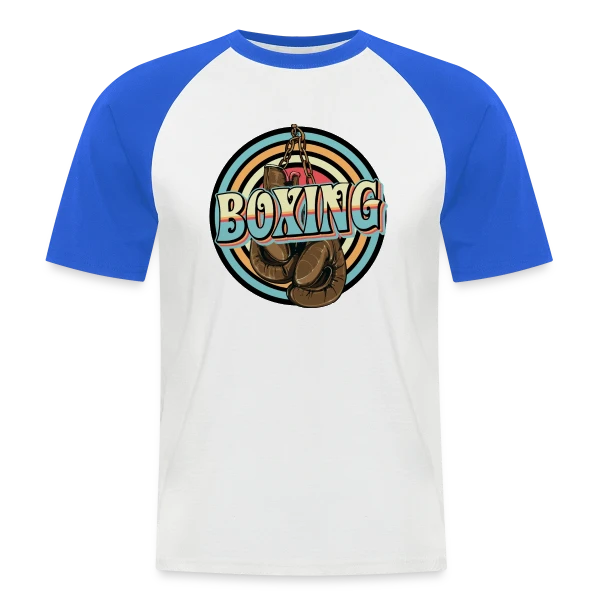 Boxe - Design Cool avec Gants de Boxe sur T-shirt baseball manches courtes Homme