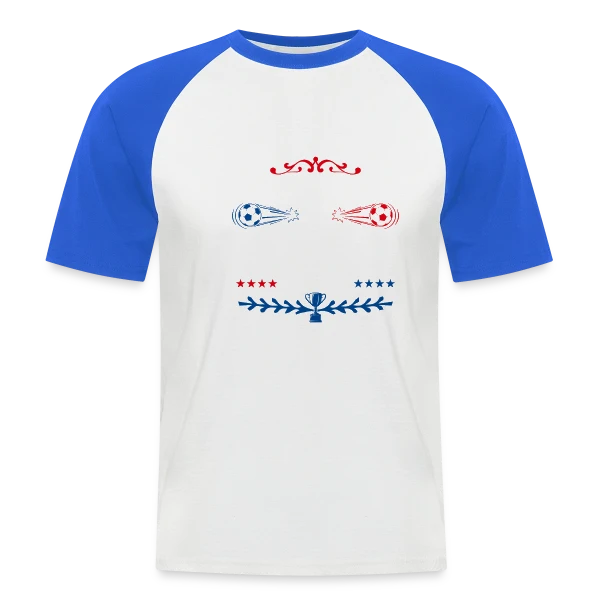 Supporter Football Parisien sur T-shirt baseball manches courtes Homme