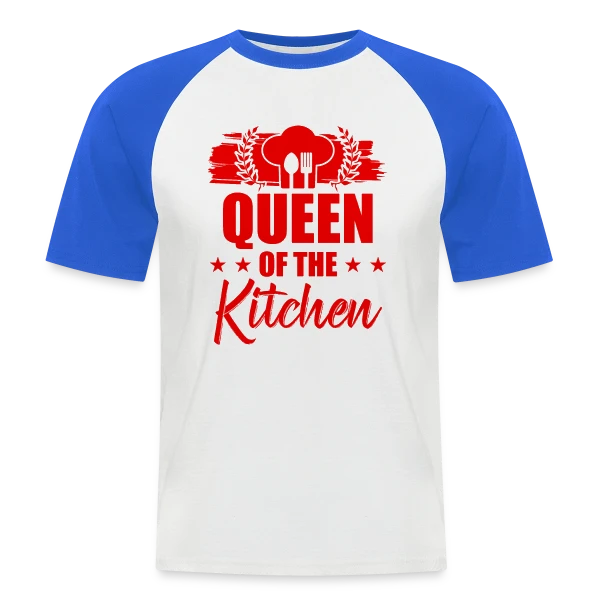 Reine de la Cuisine : Le Trône Culinaire ! sur T-shirt baseball manches courtes Homme