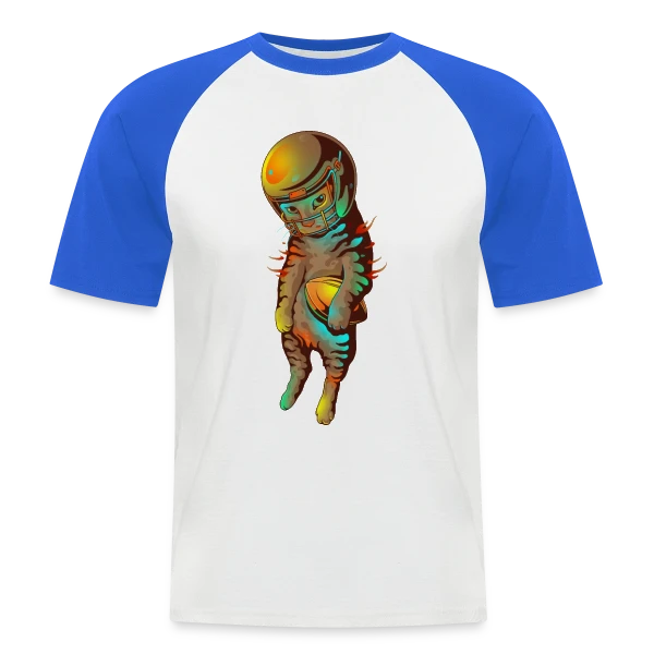 Félin Touchdown sur T-shirt baseball manches courtes Homme