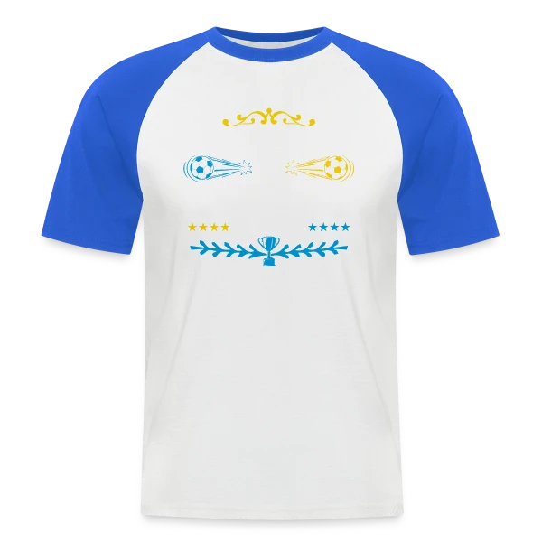 Ferveur Foot Marseillaise sur T-shirt baseball manches courtes Homme