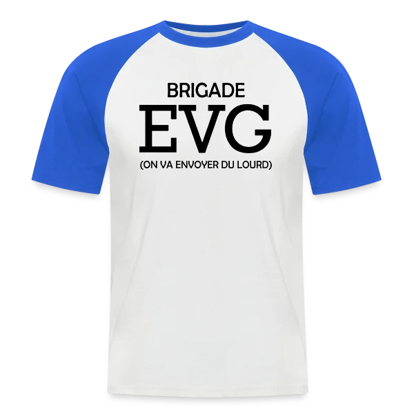 Brigade EVG On Va Envoyer Du Lourd sur T-shirt baseball manches courtes Homme
