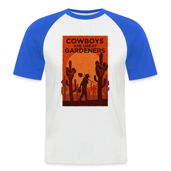 Jardinier du Far West sur T-shirt baseball manches courtes Homme