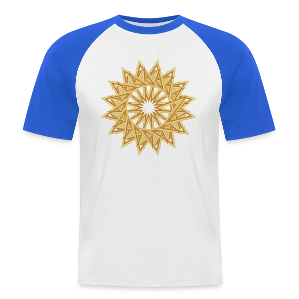 Étoile Dorée Exceptionnelle pour Noël sur T-shirt baseball manches courtes Homme