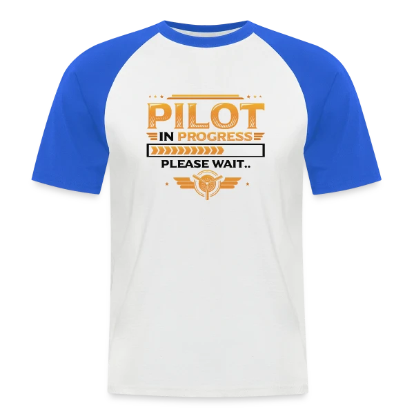 Pilote en Formation Humour sur T-shirt baseball manches courtes Homme