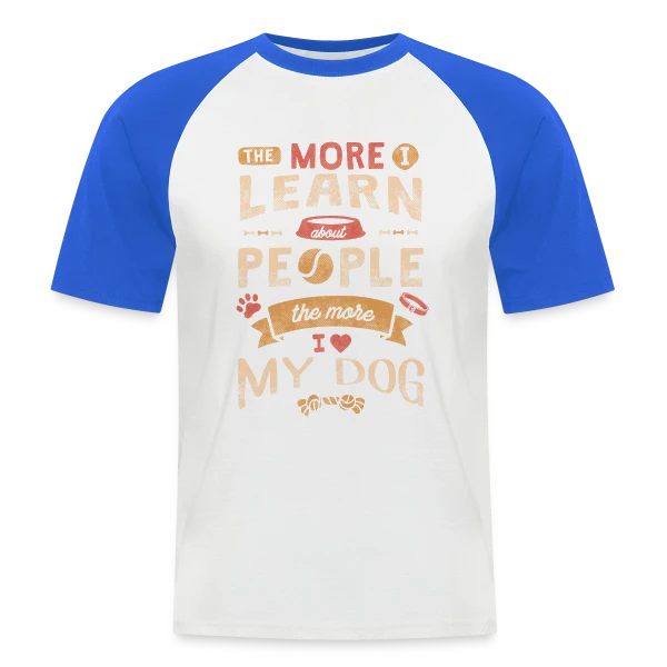 Mon Chien Mon Amour sur T-shirt baseball manches courtes Homme