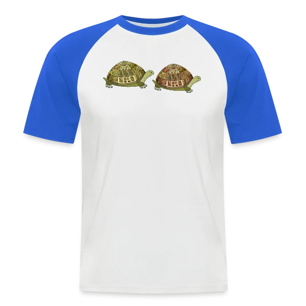 Tortue Élégante sur T-shirt baseball manches courtes Homme