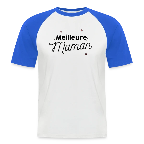 Meilleure Maman : Le Cadeau Parfait pour Elle sur T-shirt baseball manches courtes Homme
