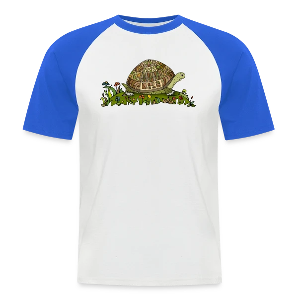 Majestueuse Tortue sur T-shirt baseball manches courtes Homme