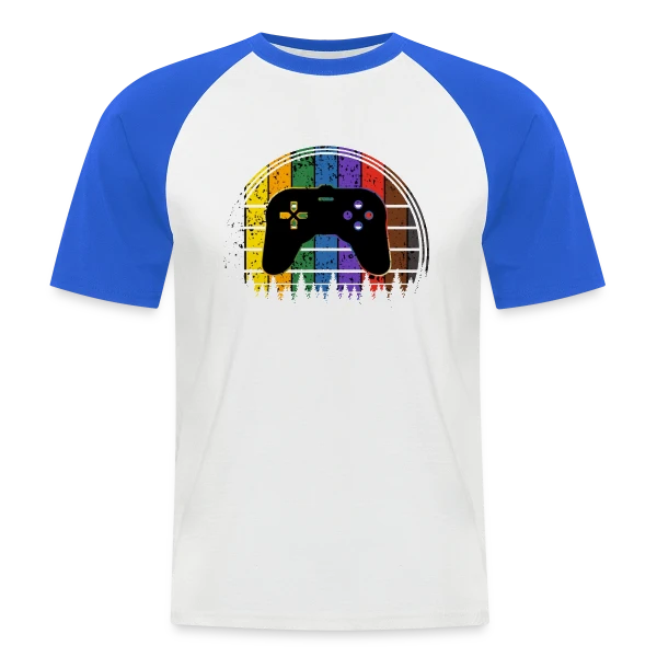 Passion Console : T-shirt Rétrogaming Drôle et Original sur T-shirt baseball manches courtes Homme