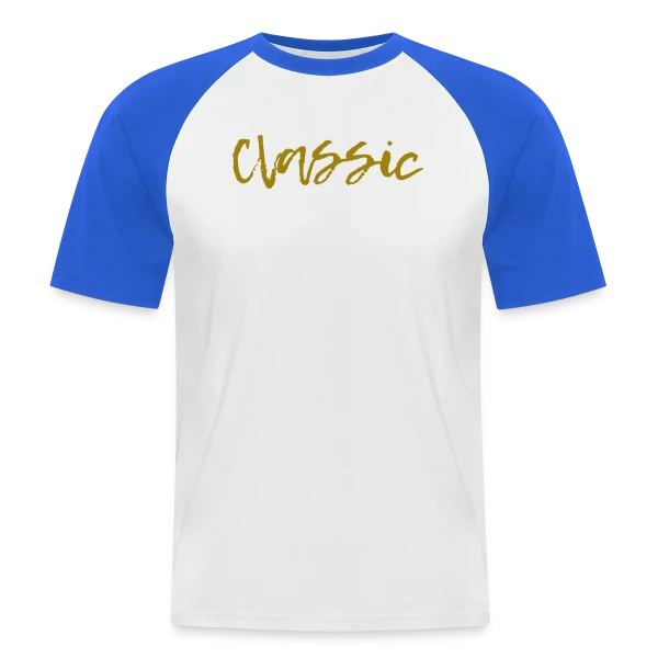 Classique Doré Élégant sur T-shirt baseball manches courtes Homme