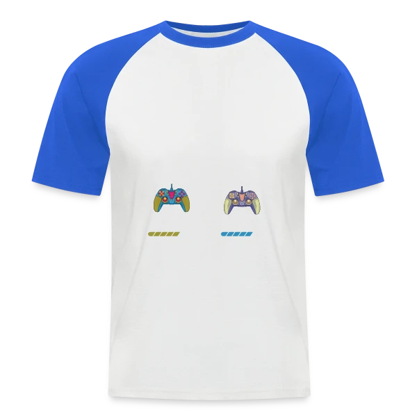 Niveau Papa Débloqué : T-shirt Futur Papa Gamer sur T-shirt baseball manches courtes Homme