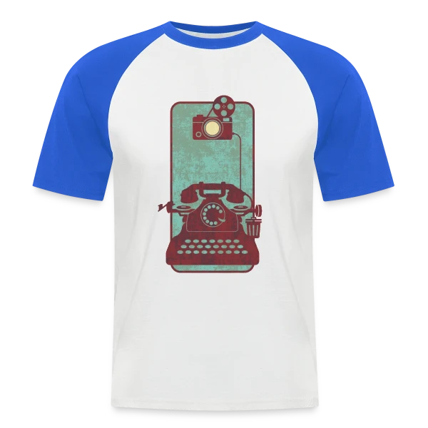 L'Évolution du Smartphone sur T-shirt baseball manches courtes Homme