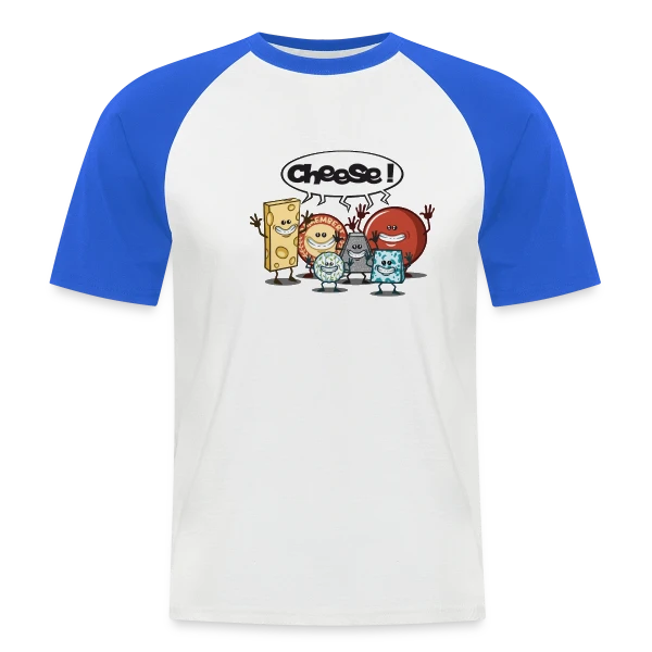Le Fromage vous Fait Sourire ! sur T-shirt baseball manches courtes Homme
