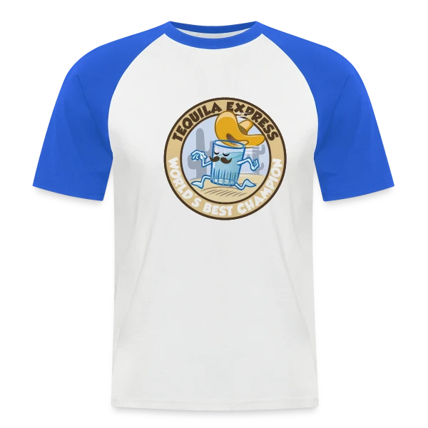 Tequila Express Soirée sur T-shirt baseball manches courtes Homme