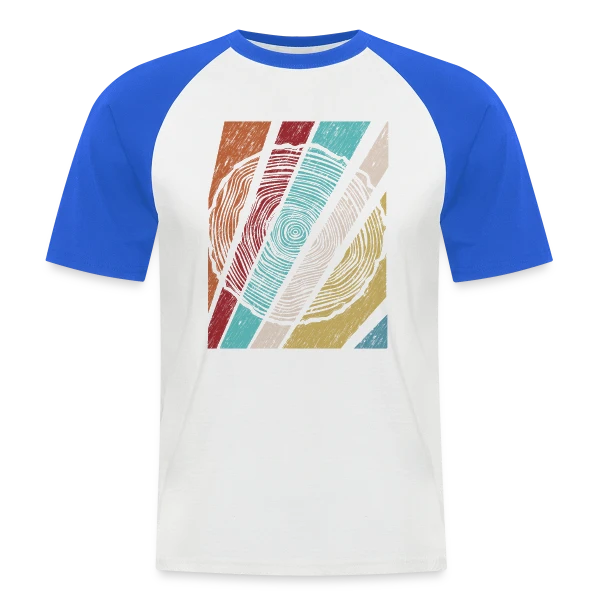 Bûcheron Passion Bois et Forêt sur T-shirt baseball manches courtes Homme