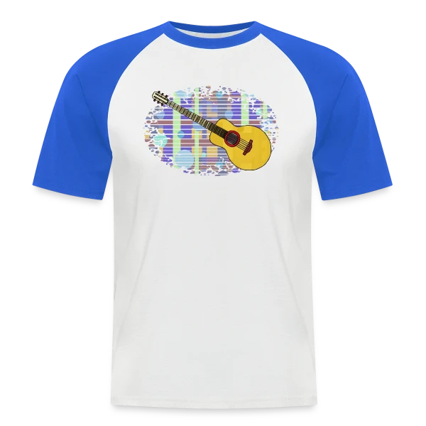 Mélodie Guitare sur T-shirt baseball manches courtes Homme