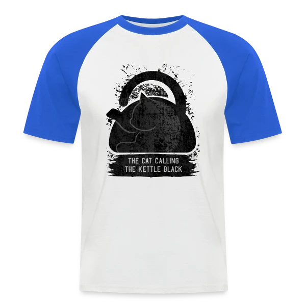 L'Ironie du Chat sur T-shirt baseball manches courtes Homme