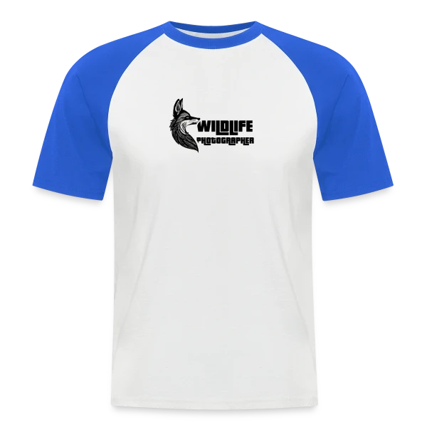Renard Photographe Nature sur T-shirt baseball manches courtes Homme