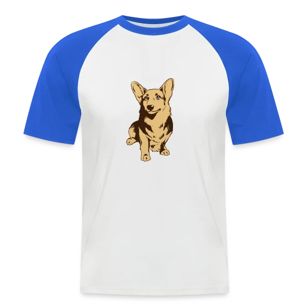 Corgi: Petit Chien, Grand Cœur - Amour Canin sur T-shirt baseball manches courtes Homme