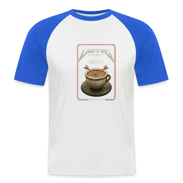 Café d'Abord ! sur T-shirt baseball manches courtes Homme