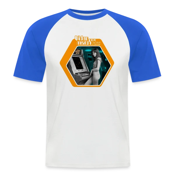 VideoMatch 2070: Arcade Rétro Futur 70s sur T-shirt baseball manches courtes Homme