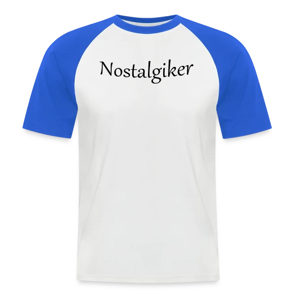 Nostalgique Élégant sur T-shirt baseball manches courtes Homme