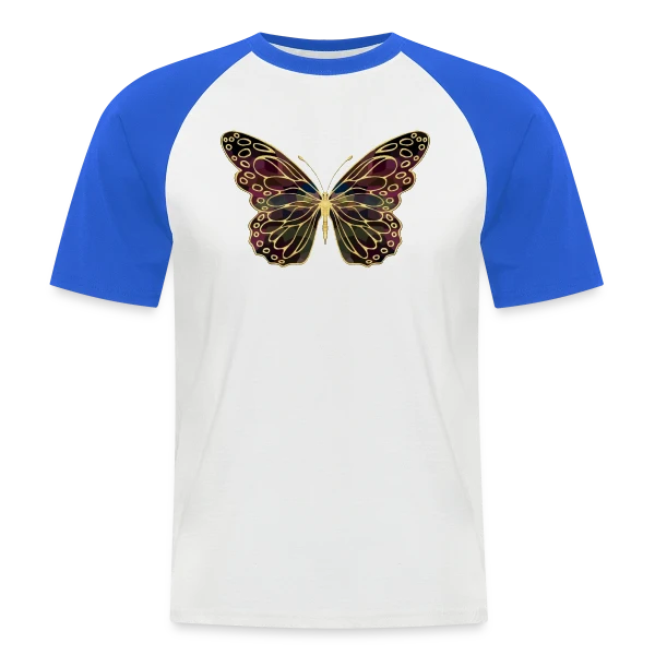 Papillon Aérien sur T-shirt baseball manches courtes Homme