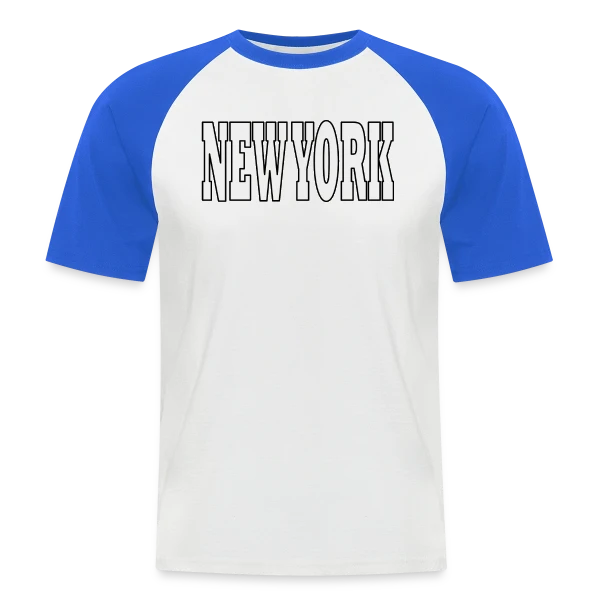 New York Ville Iconique sur T-shirt baseball manches courtes Homme
