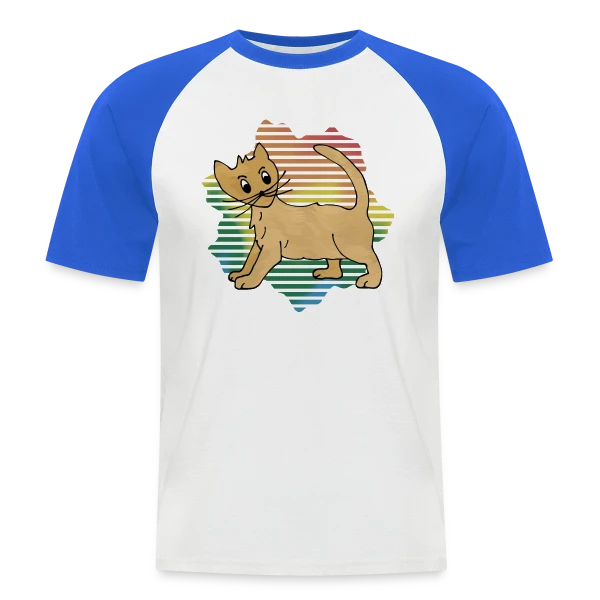 Mon Chat Adoré sur T-shirt baseball manches courtes Homme