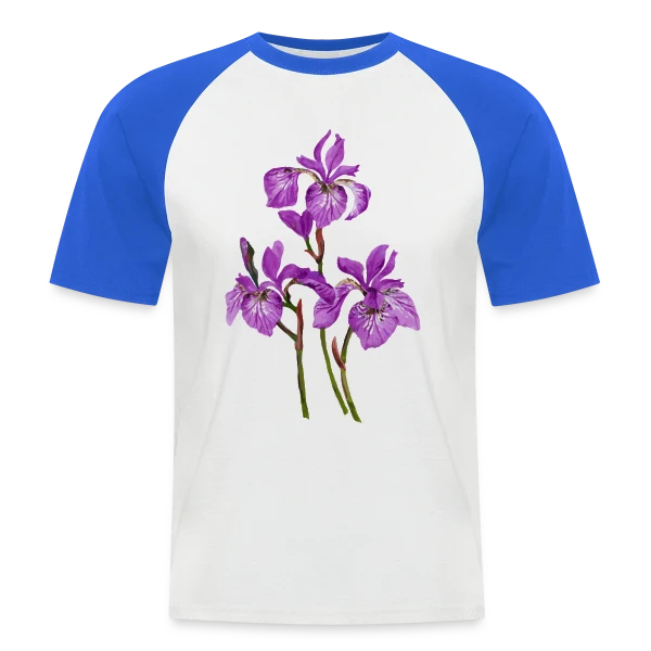 Éclat Floral sur T-shirt baseball manches courtes Homme