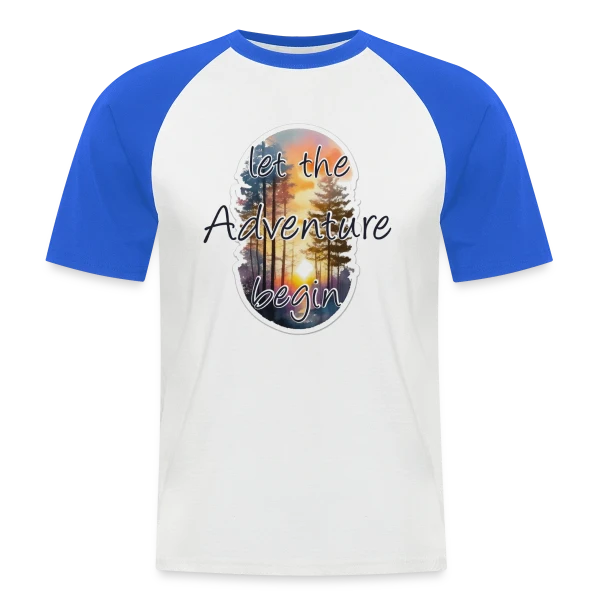 L'Aventure Commence Forêt sur T-shirt baseball manches courtes Homme