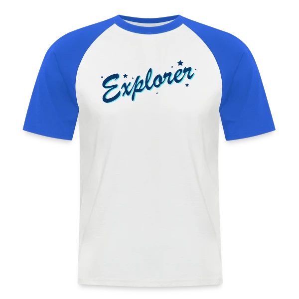 Explorateur Céleste sur T-shirt baseball manches courtes Homme