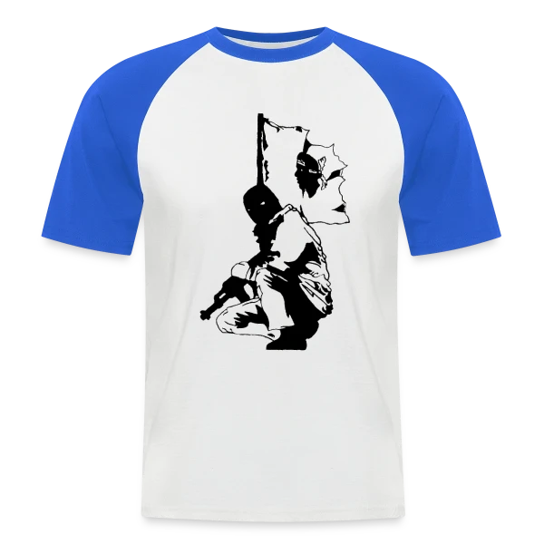 Rebelle Clandestin Corse sur T-shirt baseball manches courtes Homme