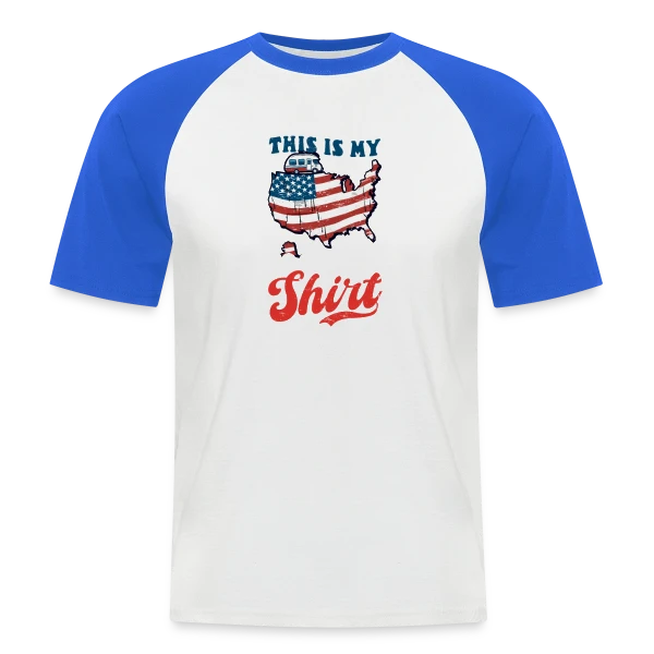 Ma Tenue Road Trip USA sur T-shirt baseball manches courtes Homme