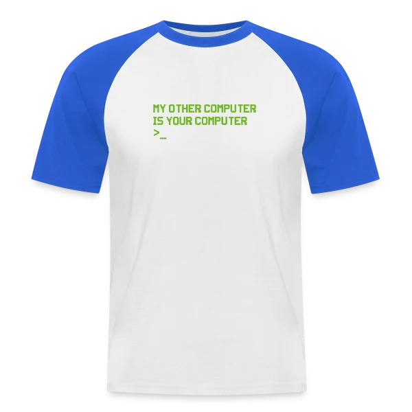 Hacker Codeur Computerfreak Nerd - Cadeau Hacking sur T-shirt baseball manches courtes Homme