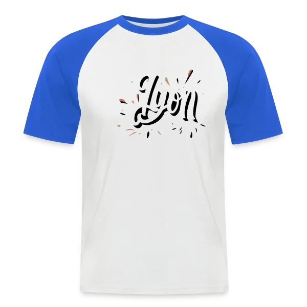 Lyon Dynamique Moderne sur T-shirt baseball manches courtes Homme