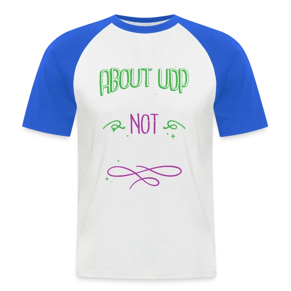 Blague UDP - Humour Hacking Éthique & Anonyme sur T-shirt baseball manches courtes Homme