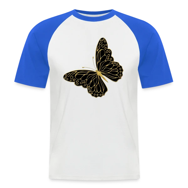 Papillon Élégant sur T-shirt baseball manches courtes Homme