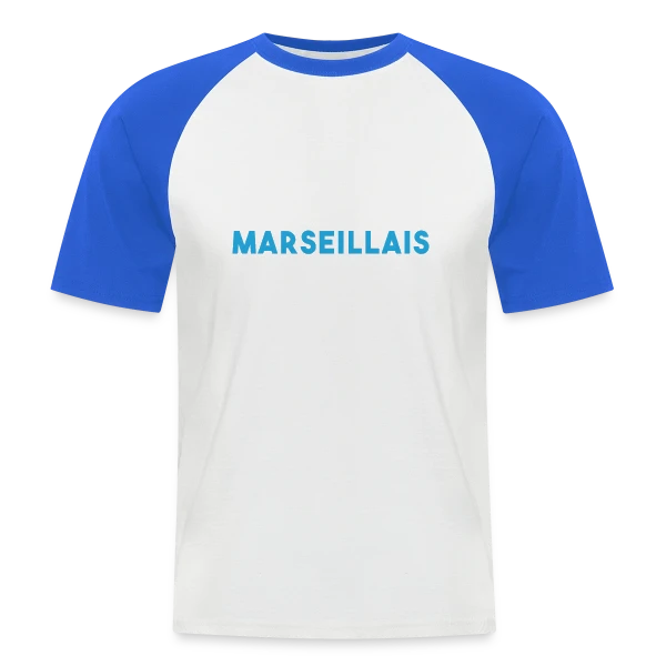 Marseillais Fier et Parfait sur T-shirt baseball manches courtes Homme