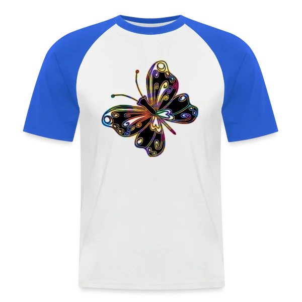 Papillon Élégant sur T-shirt baseball manches courtes Homme