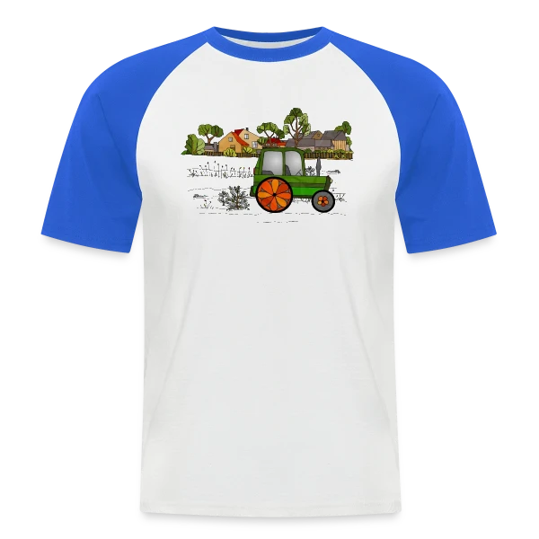 Passion Tracteur sur T-shirt baseball manches courtes Homme