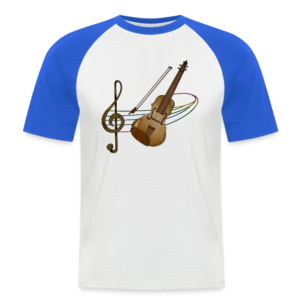 Maître Violon sur T-shirt baseball manches courtes Homme
