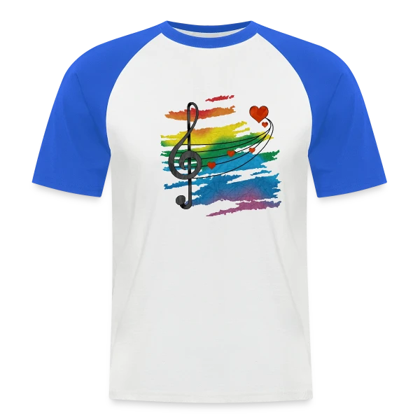 Mélodie Éternelle sur T-shirt baseball manches courtes Homme