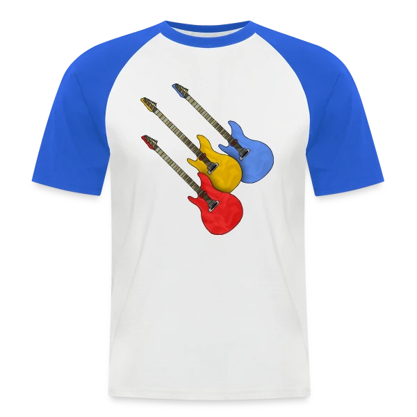 Passion Guitare sur T-shirt baseball manches courtes Homme