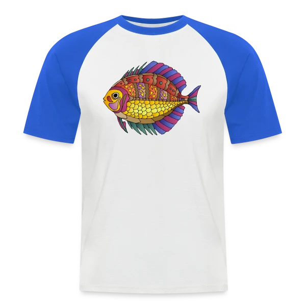 Ryba, l'Esprit du Poisson sur T-shirt baseball manches courtes Homme