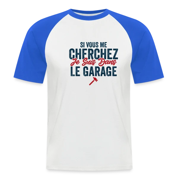 Humour Bricolage : J'peux Pas J'ai Bricolage sur T-shirt baseball manches courtes Homme