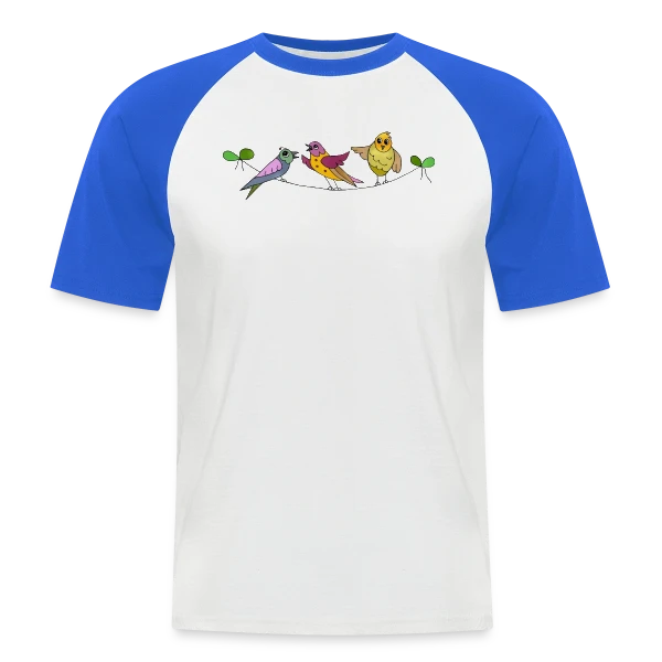 L'Oiseau Libre sur T-shirt baseball manches courtes Homme