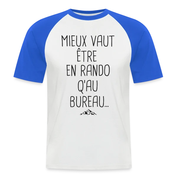 Randonnée Humour: Le Cadeau Idéal pour Randonneurs sur T-shirt baseball manches courtes Homme