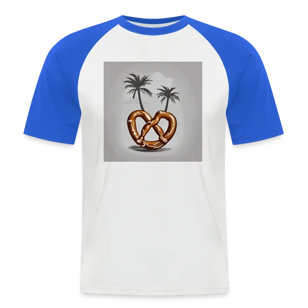 Bretzel tropical : L'Alsace en vacances sur T-shirt baseball manches courtes Homme